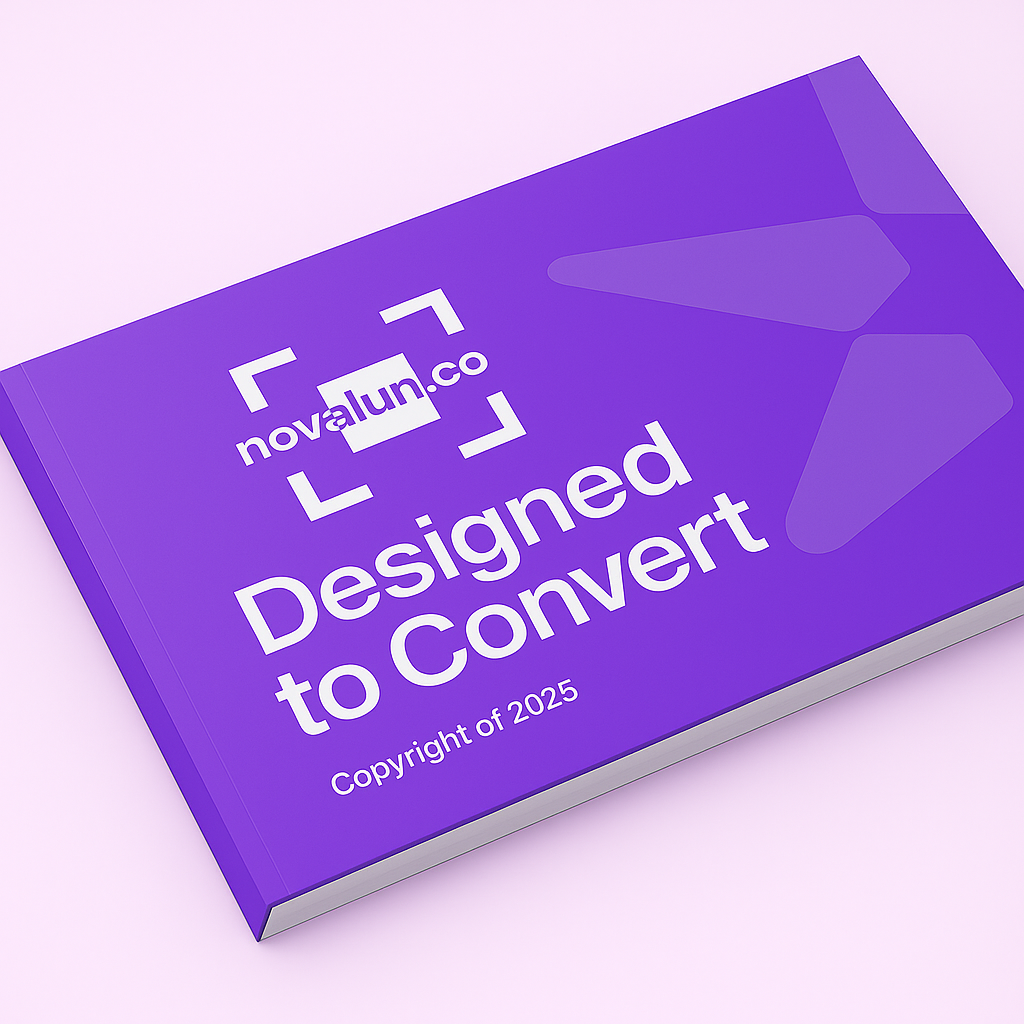 Guide de marque violet Designed to Convert de Novalun.co