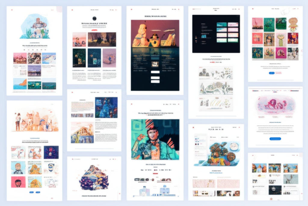 Illustrations personnalisées pour site web